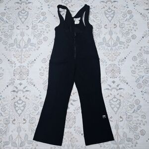 Vintage Obermeyer Snell OTB Softshell Bib, Black Wool Blend